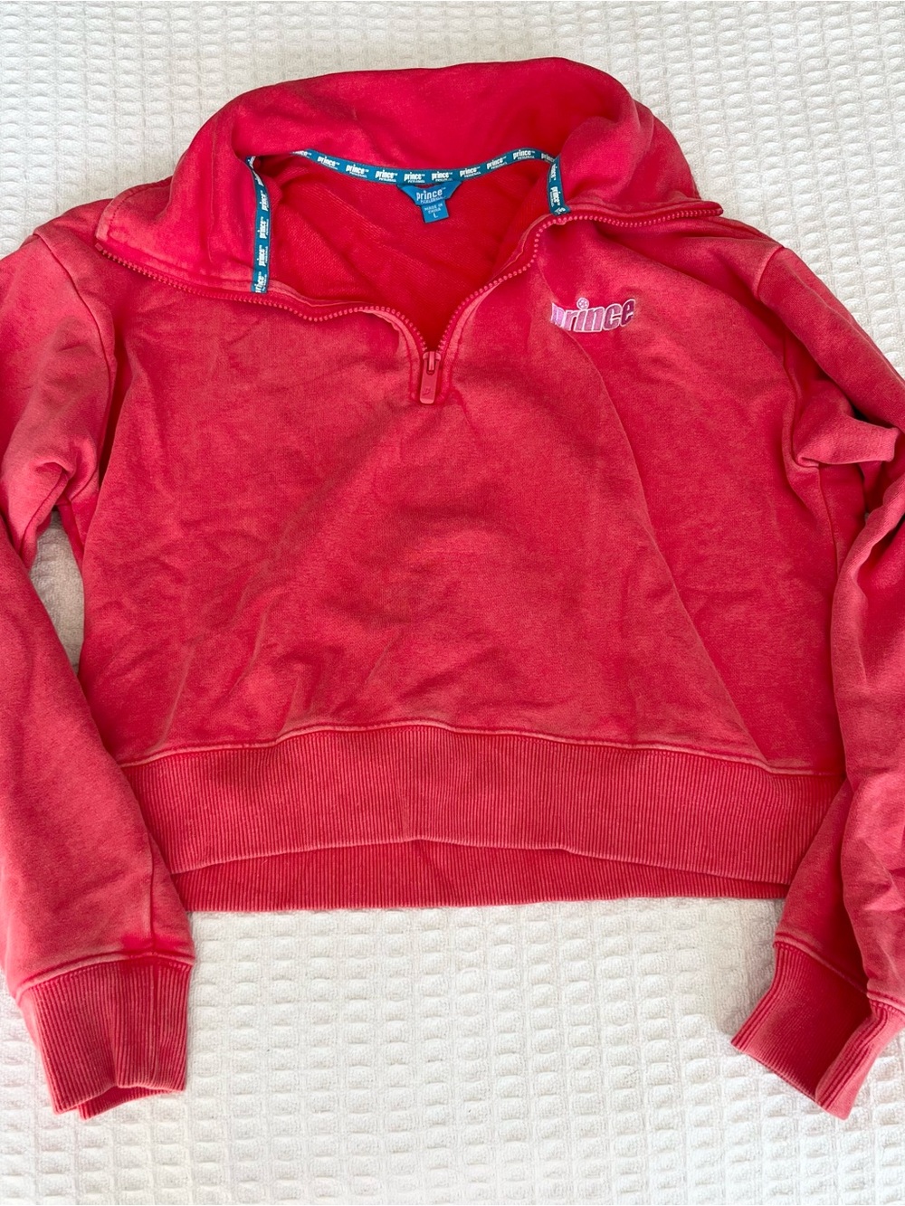 Prince Women's coral Half-Zip pickleball Pullover Sweater size Large - Picture 4 of 6